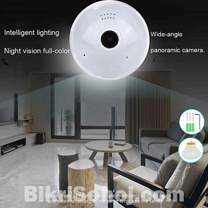 Wifi IP Camera Led-Bulb 360° Panoramic Camera 5in1 View